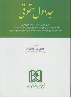 جداول حقوقی(غلامرضاجلائیان/مجد)