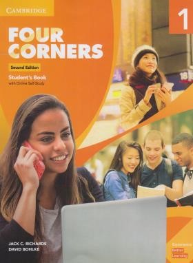 FOUR CORNERS 1+CD SB+WB  EDI 2 (رحلی/جنگل)