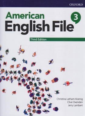 AMERICAN ENGLISH FILE 3+CD  SB+WB  EDI 3 (رحلی/رهنما)