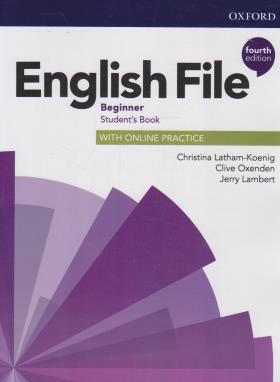 ENGLISH FILE BEGINNER+CD  SB+WB  EDI 4 (رحلی/رهنما)