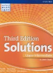 کتاب SOLUTIONS UPPER-INTERMEDIATE+CD SB+WB EDI 3 (رحلی/رهنما)
