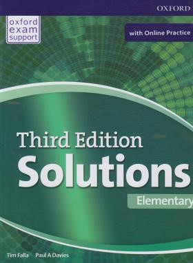 SOLUTIONS ELEMENTARY+CD  SB+WB  EDI 3 (رحلی/رهنما)